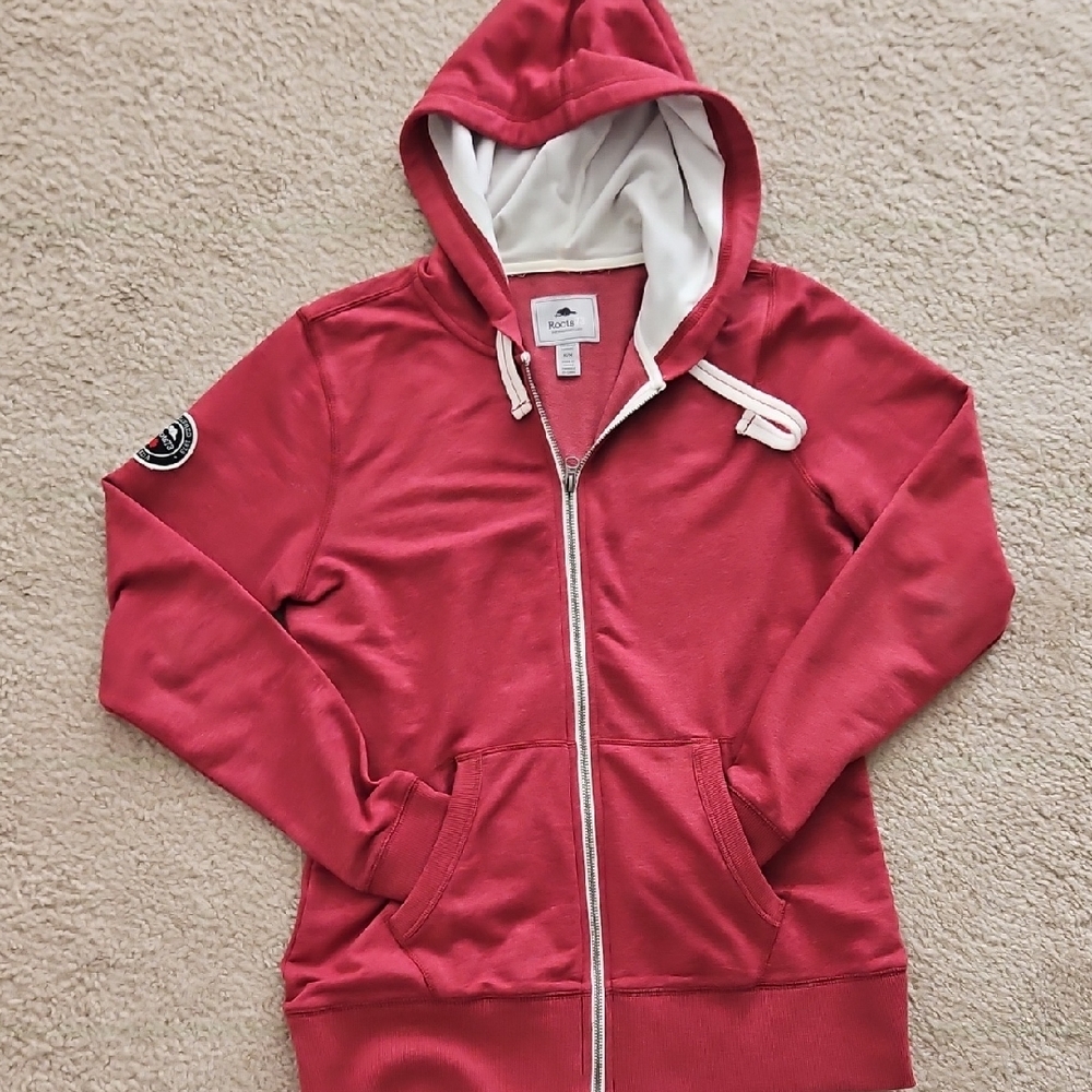 Roots Red Hoodie with Patch